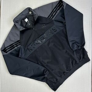 Adidas Skateboarding Numbers 2018 Windbreaker 1/4 Zip Pullover Hood Men M Gray